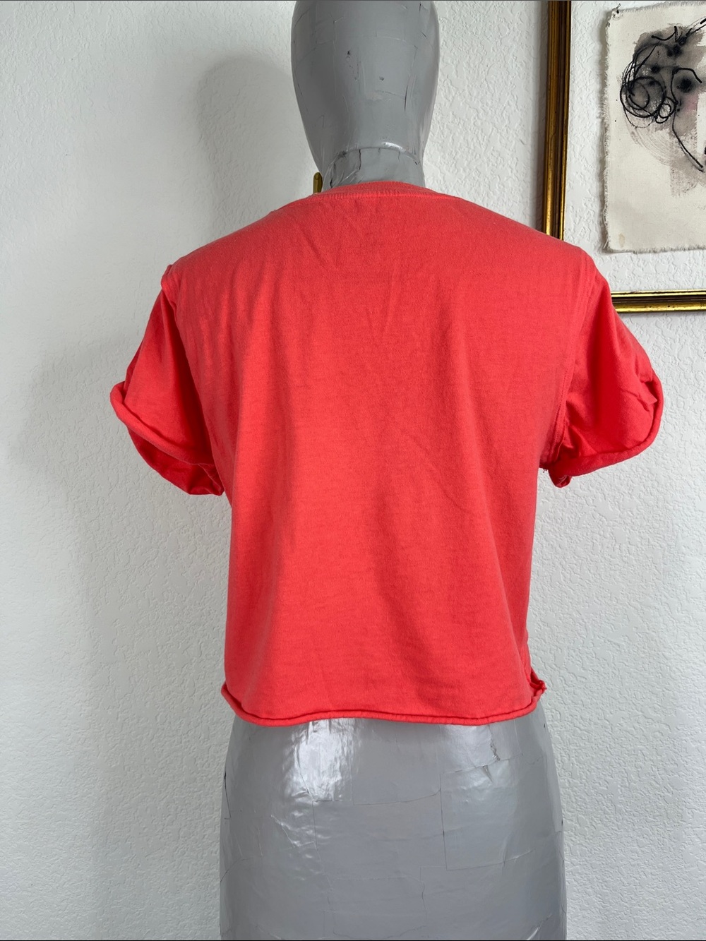 We The Free Everyday Tee by Free People Red Coral - Picture 5 of 7